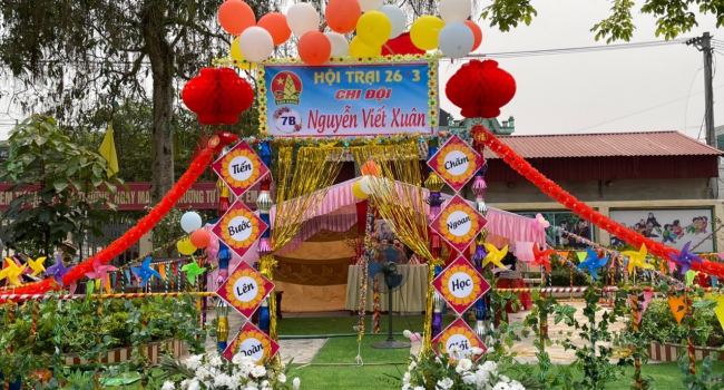 Hội trại chào mừng kỷ niệm 92 năm Ngày thành lập Đoàn TNCS Hồ Chí Minh (26/3/1931 - 26/3/2023). Sáng ngày 24/3/2023 trường THCS Vĩnh Tuy tổ chức Ngày hội “Tiến bước lên đoàn, làm nghìn việc tốt”.